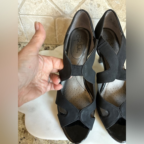Life Stride Black Slip-On Heels - Picture 6 of 15